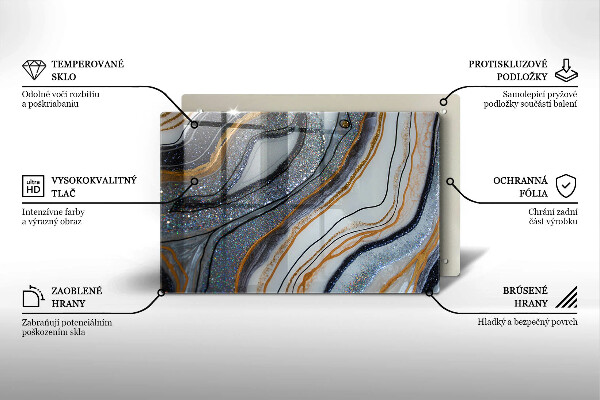 Herdabdeckung Rock mit Gold