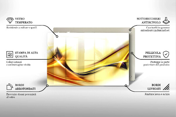 Herdabdeckung Abstrakte Lichtlinien