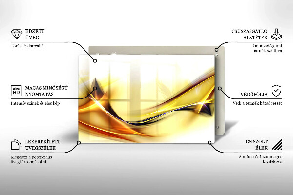 Herdabdeckung Abstrakte Lichtlinien