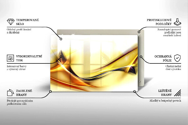 Herdabdeckung Abstrakte Lichtlinien