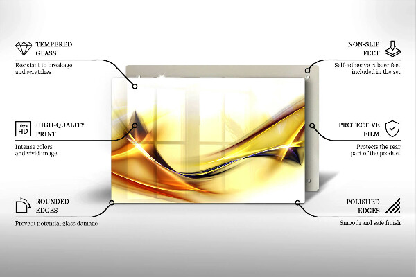 Herdabdeckung Abstrakte Lichtlinien
