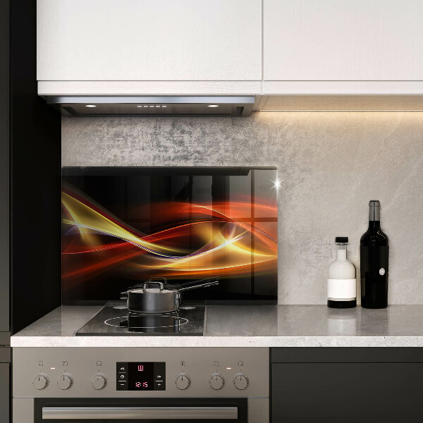 Herdabdeckung Abstrakter Rauch und Licht