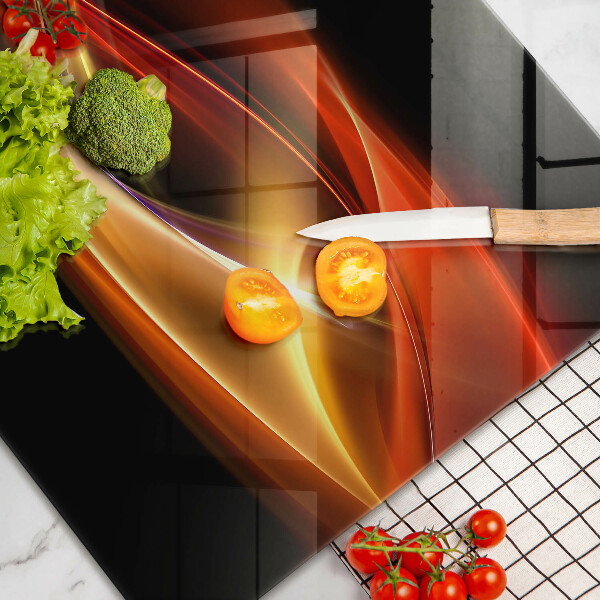 Herdabdeckung Abstrakter Rauch und Licht