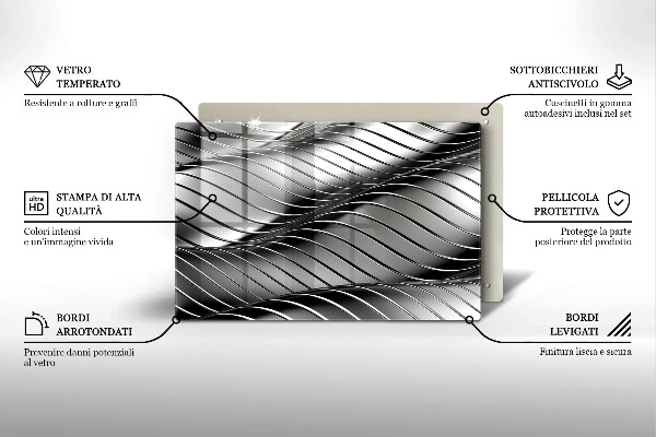 Herdabdeckung 3D-Metallstruktur