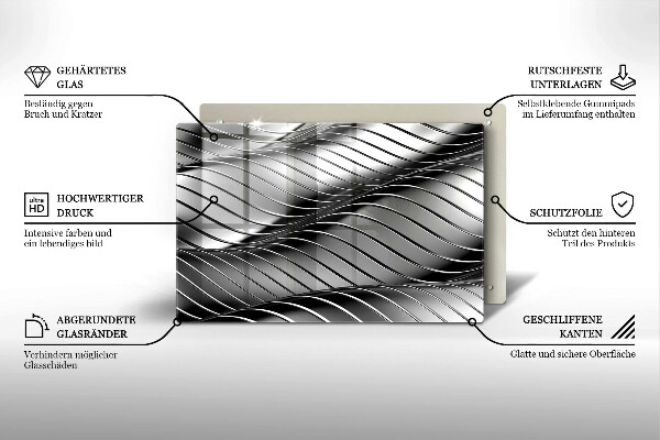 Herdabdeckung 3D-Metallstruktur