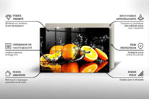 Herdabdeckung Saftige Orangenfrucht