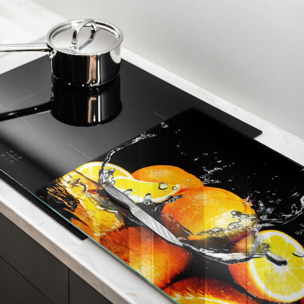 Herdabdeckung Saftige Orangenfrucht