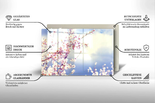 Herdabdeckung Blühender Baum