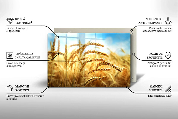 Herdabdeckung Getreideähren auf dem Feld