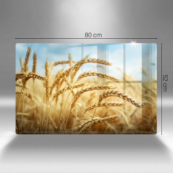 Herdabdeckung Getreideähren auf dem Feld