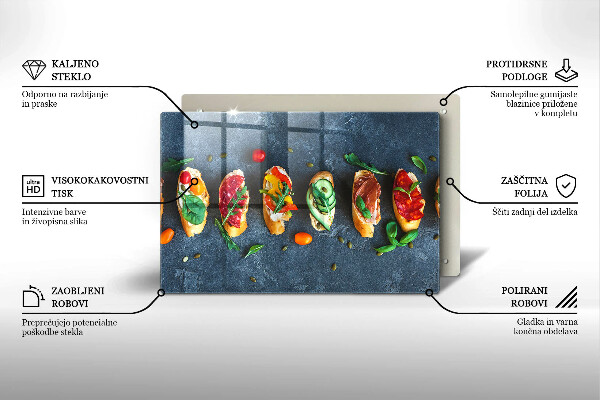 Abdeckung induktionskochfeld Bunte Sandwiches