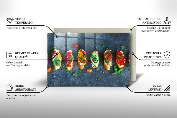Abdeckung induktionskochfeld Bunte Sandwiches