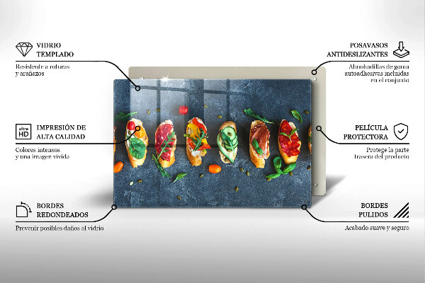 Abdeckung induktionskochfeld Bunte Sandwiches