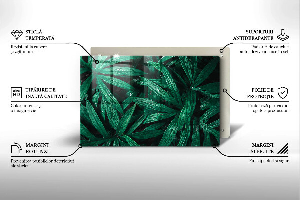 Abdeckung induktionskochfeld Pflanzenblätter