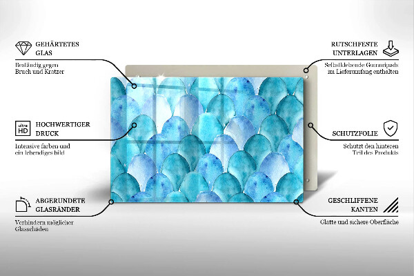 Abdeckung induktionskochfeld Aquarellskalen