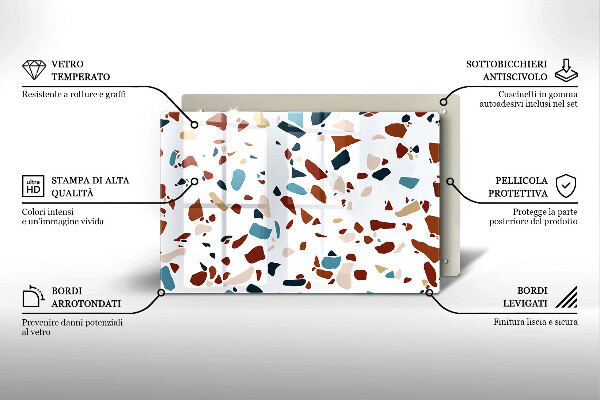Abdeckung induktionskochfeld Dekorativer Stein