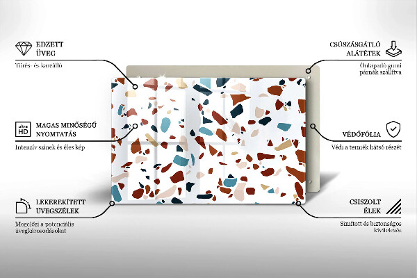 Abdeckung induktionskochfeld Dekorativer Stein