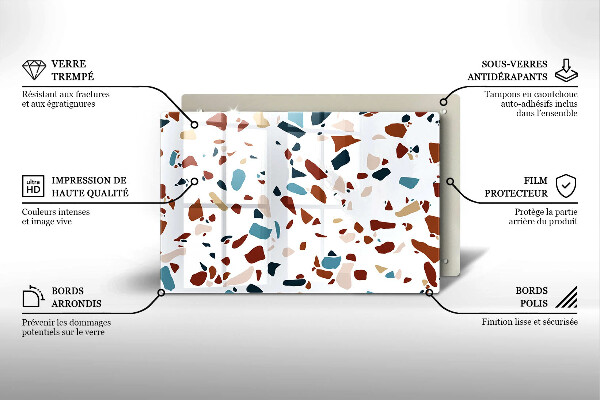 Abdeckung induktionskochfeld Dekorativer Stein