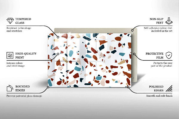 Abdeckung induktionskochfeld Dekorativer Stein
