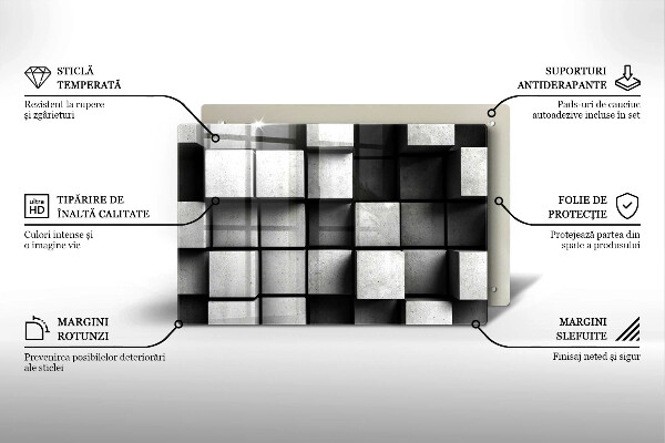 Abdeckung induktionskochfeld 3D-Geometriehintergrund