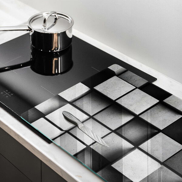 Abdeckung induktionskochfeld 3D-Geometriehintergrund