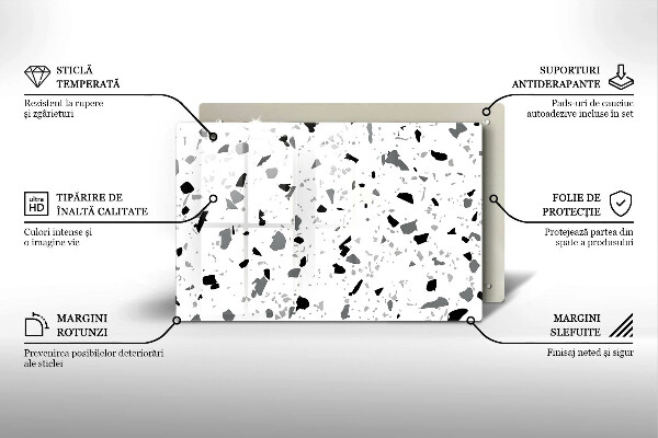 Abdeckung induktionskochfeld Dekoratives Steinzeug