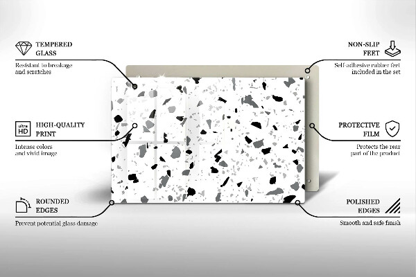 Abdeckung induktionskochfeld Dekoratives Steinzeug