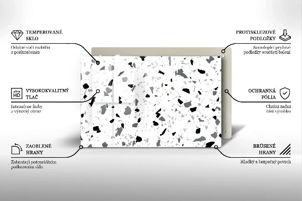 Abdeckung induktionskochfeld Dekoratives Steinzeug