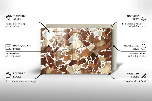 Abdeckung induktionskochfeld Dekorative Beizen aus Stein
