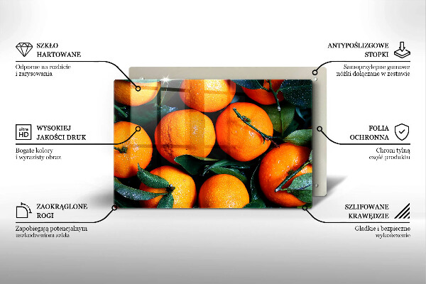 Herdabdeckung Orangenfrucht