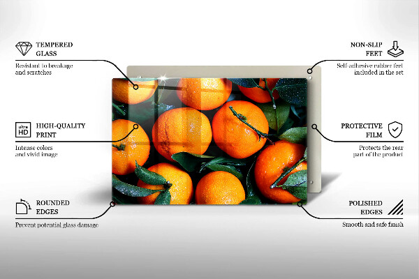 Herdabdeckung Orangenfrucht