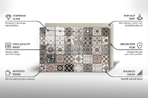 Herdabdeckung Dekorative Fliesen