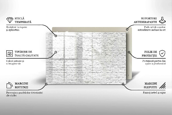Herdabdeckung Backsteinmauer