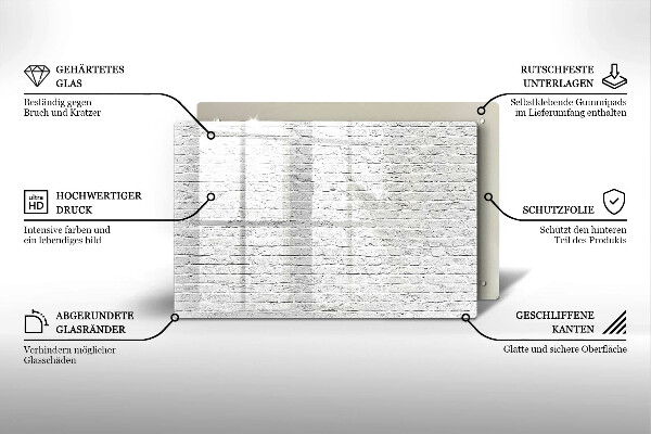 Herdabdeckung Backsteinmauer