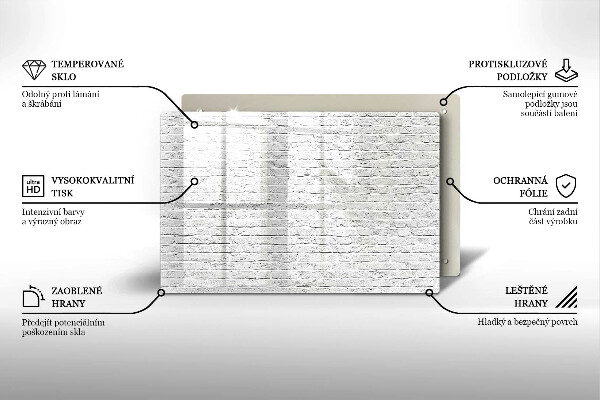 Herdabdeckung Backsteinmauer