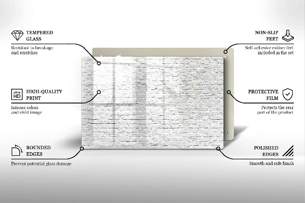 Herdabdeckung Backsteinmauer