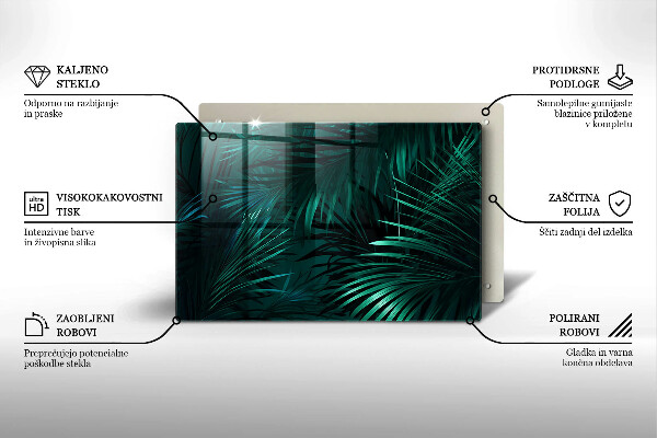 Abdeckung induktionskochfeld Wilde Dschungelblätter