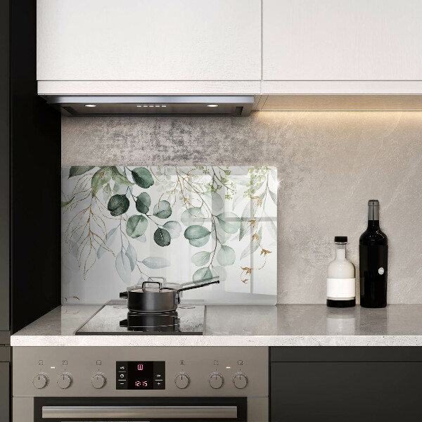 Abdeckung induktionskochfeld Bemalte Pflanzen