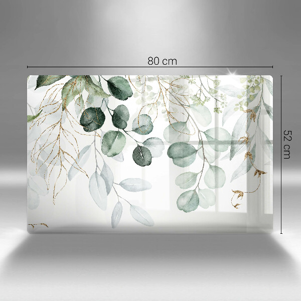 Abdeckung induktionskochfeld Bemalte Pflanzen