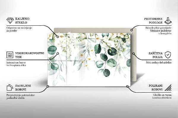Abdeckung induktionskochfeld Aquarellpflanzen