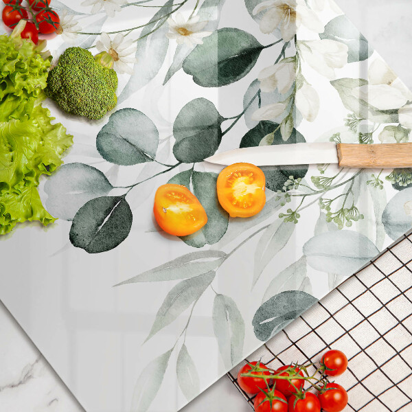 Abdeckung induktionskochfeld Aquarellpflanzen