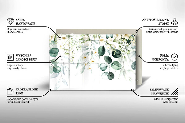 Abdeckung induktionskochfeld Aquarellpflanzen