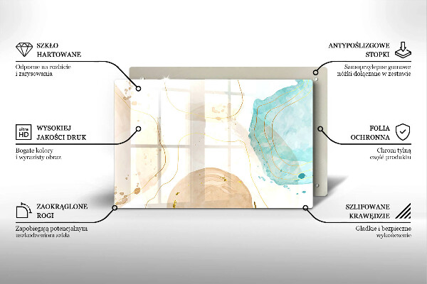 Herdabdeckung Helle Boho-Formen