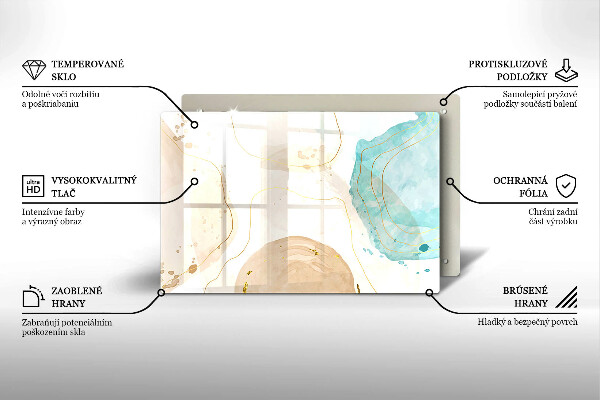 Herdabdeckung Helle Boho-Formen