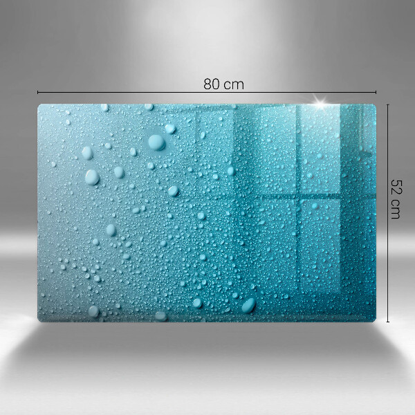 Herdabdeckung Wassertropfen