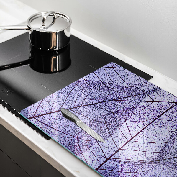 Herdabdeckung Blätter mit Adern