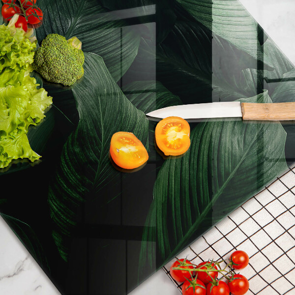 Herdabdeckung Dunkle Blätter