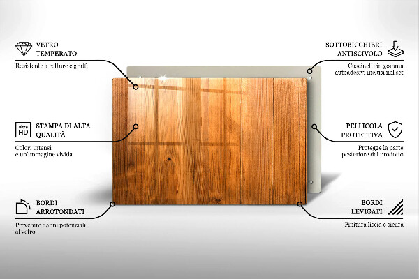 Herdabdeckung Holzbretter