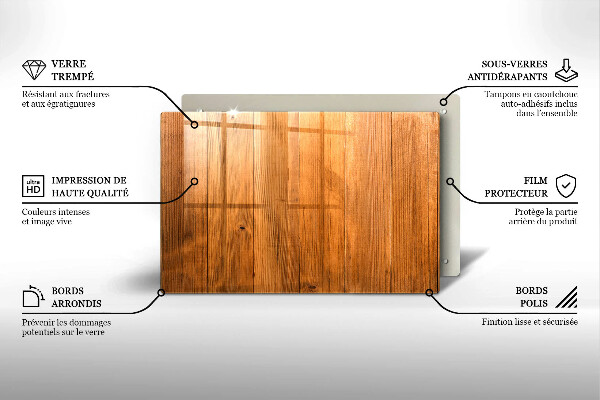 Herdabdeckung Holzbretter