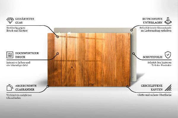 Herdabdeckung Holzbretter